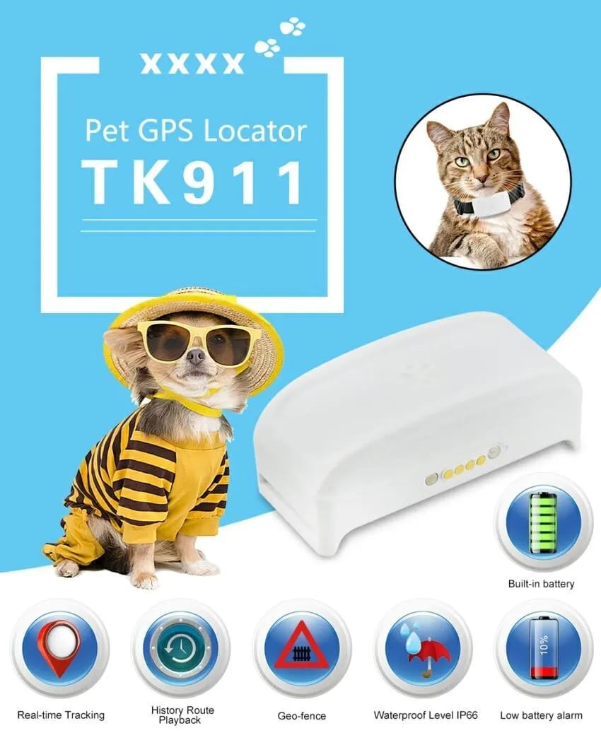 ردیاب و GPS سگ و گربه Tkstar مدل 911